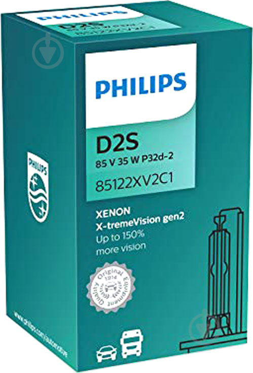 Автолампа ксеноновая Philips X-treme VISION gen2 D2S 35 Вт 1 шт.(37707133) - фото 3