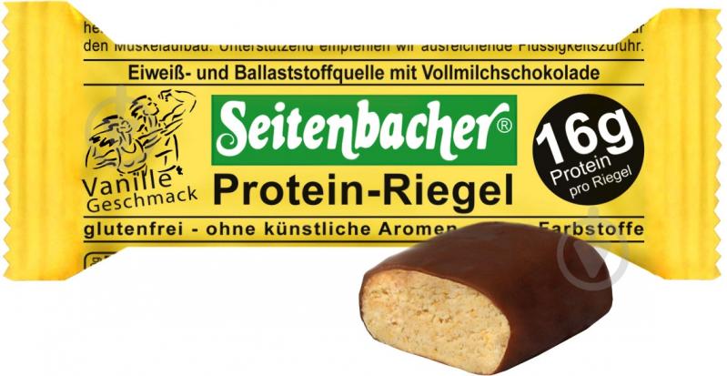 Батончик Seitenbacher протеиновый с ванилью 60 г - фото 2