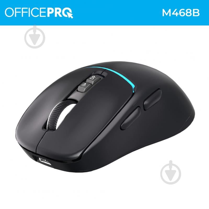 Мышка беспроводная GamePro M468B Silent Click Wireless black (M468B) - фото 3