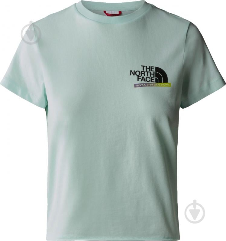 Футболка THE NORTH FACE W ES GRAPHIC FITTED S/S TEE NF0A83FJLV51 р.XL червоний - фото 1