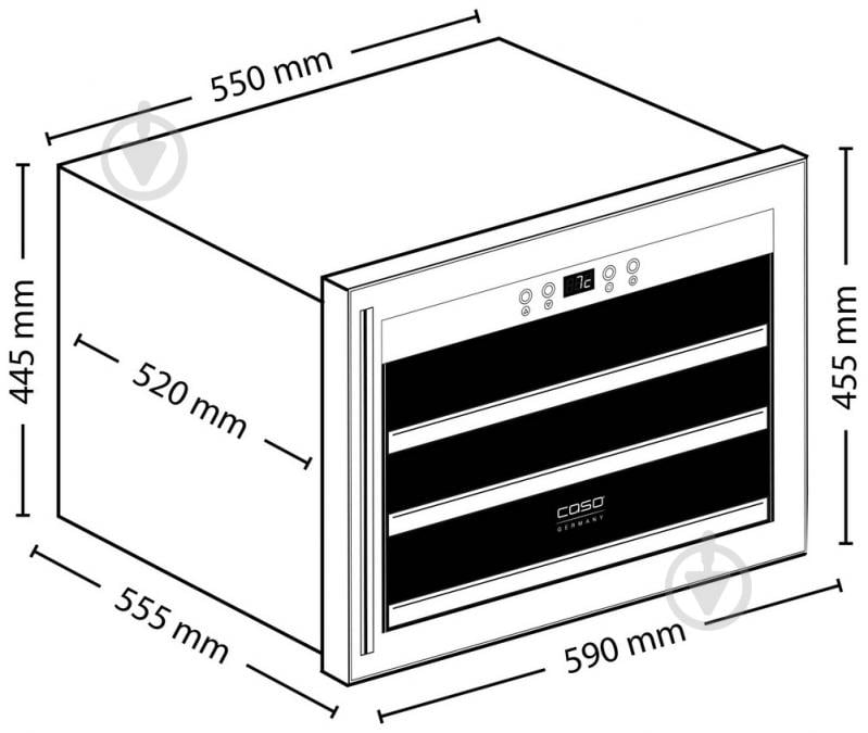 Винный шкаф Caso WineSafe 18 EB - фото 2 Винный шкаф Caso WineSafe 18 EB - фото 2