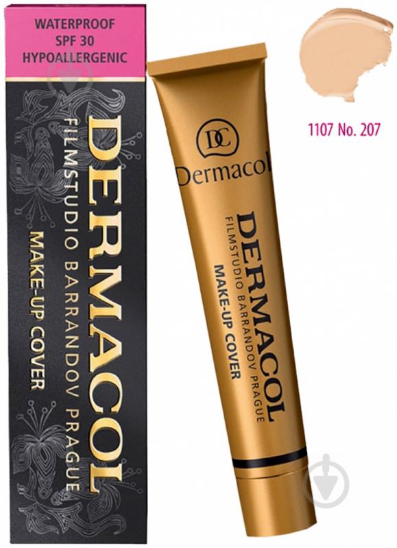 Крем тональный Dermacol Make-Up Cover №207 30 мл - фото 2