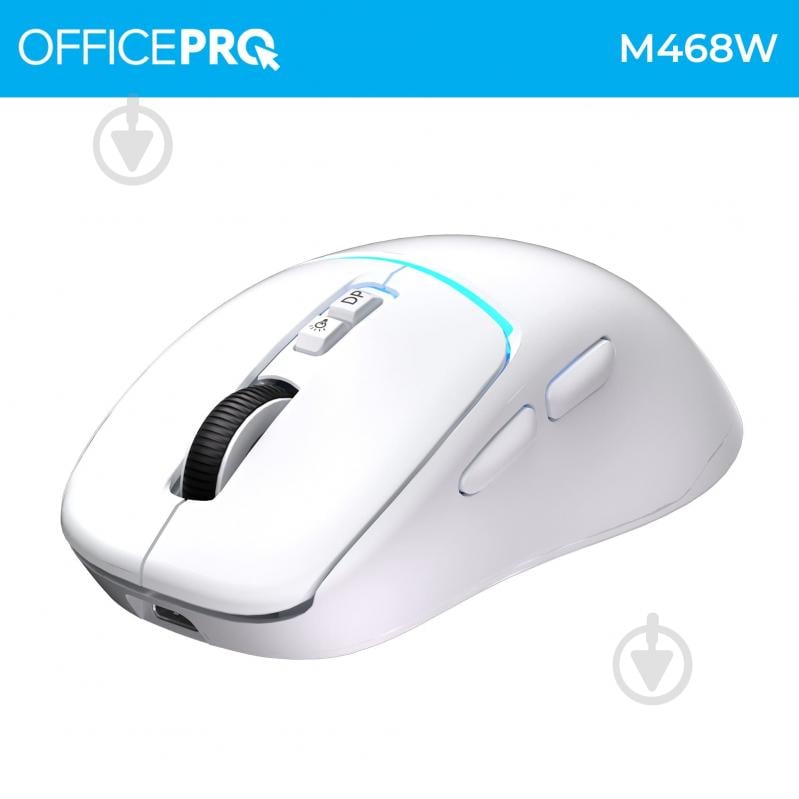 Мышка беспроводная GamePro M468W Silent Click Wireless white (M468W) - фото 3