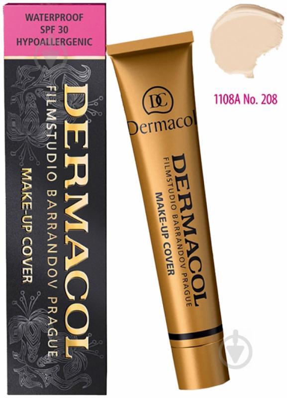 Крем тональний Dermacol Make-Up Cover №208 30 мл - фото 2