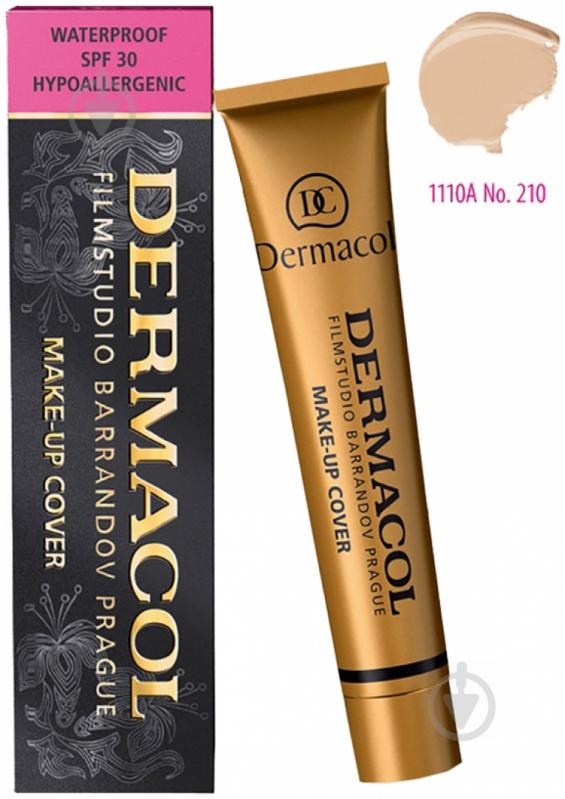 Крем тональный Dermacol Make-Up Cover №210 30 мл - фото 2