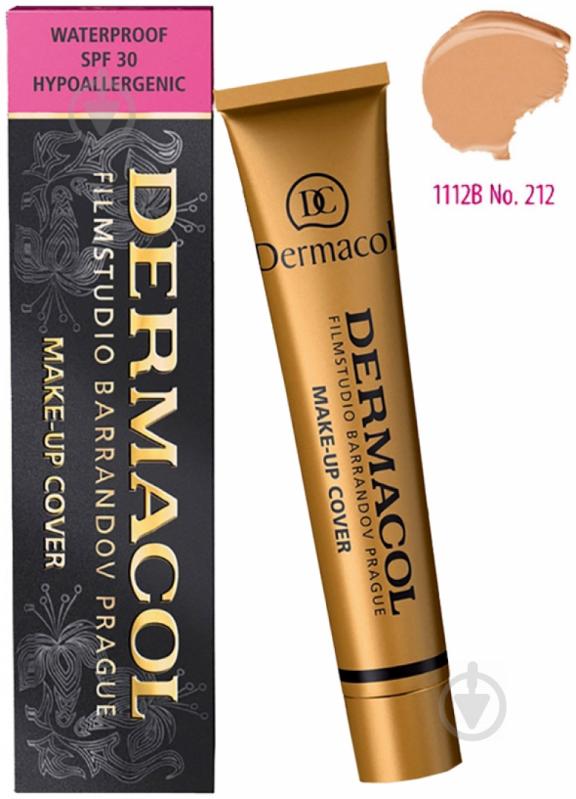 Крем тональный Dermacol Make-Up Cover №212 30 мл - фото 2