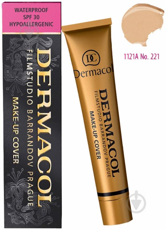 Крем тональний Dermacol Make-Up Cover №221 30 мл - фото 2