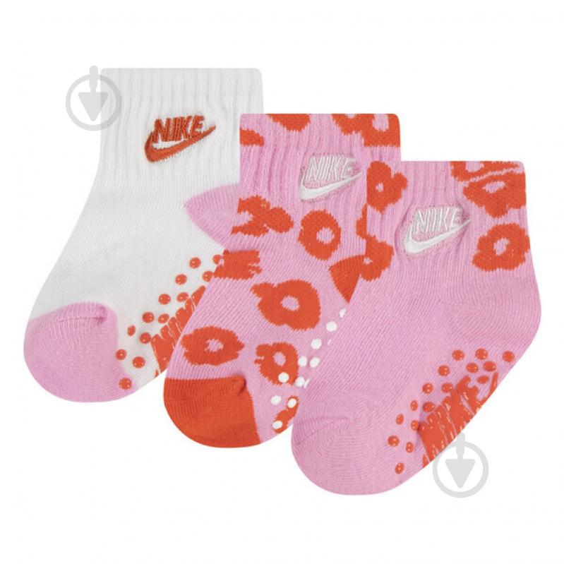 Шкарпетки Nike 3PK GIRLS GRIPPER SOCK NN1054-AAH різнокольоровий - фото 1