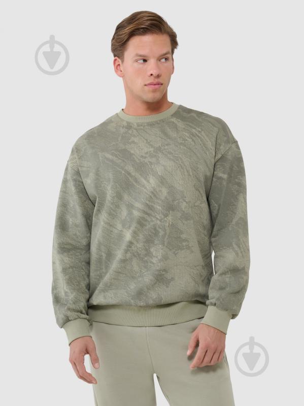 Свитшот 4F SWEATSHIRT M1582 4FWSS25TSWSM1582-44A р.S зеленый - фото 1