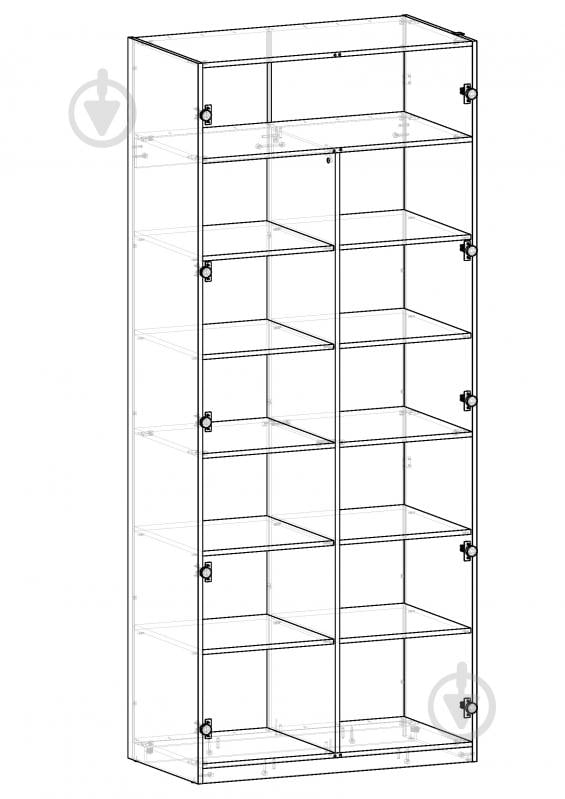 УЦІНКА! Корпус шафи Грейд ш-к ФЛЕКС тип №6 1000х2380х540 мм білий (УЦ №2578) - фото 3 УЦІНКА! Корпус шафи Грейд ш-к ФЛЕКС тип №6 1000х2380х540 мм білий (УЦ №2578) - фото 3