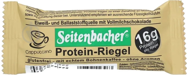 Батончик Seitenbacher протеиновый капучино 60 г - фото 1