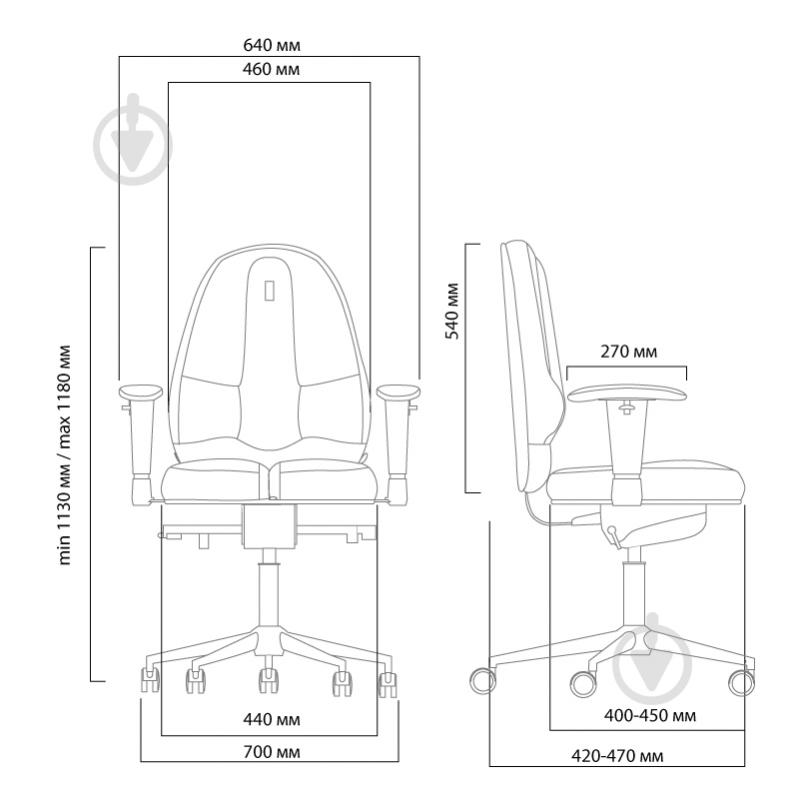 Кресло Kulik System Classic 1203 черный - фото 2