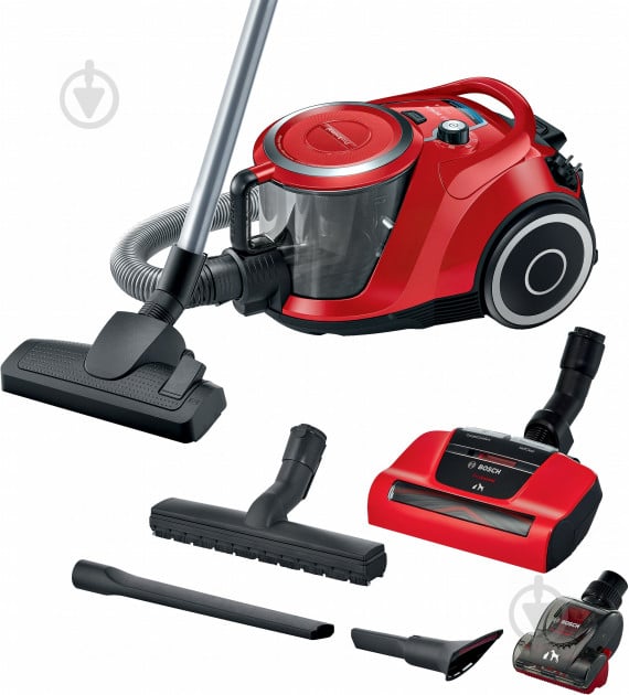 Пилосос Bosch BGS41PET1 red - фото 2