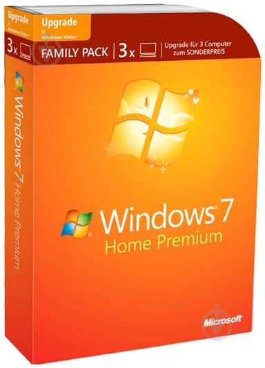 Программное обеспечение Microsoft Windows 7 Home Prem Russian VUP DVD Family Pack (GFC-01659) - фото 1 Программное обеспечение Microsoft Windows 7 Home Prem Russian VUP DVD Family Pack (GFC-01659) - фото 1