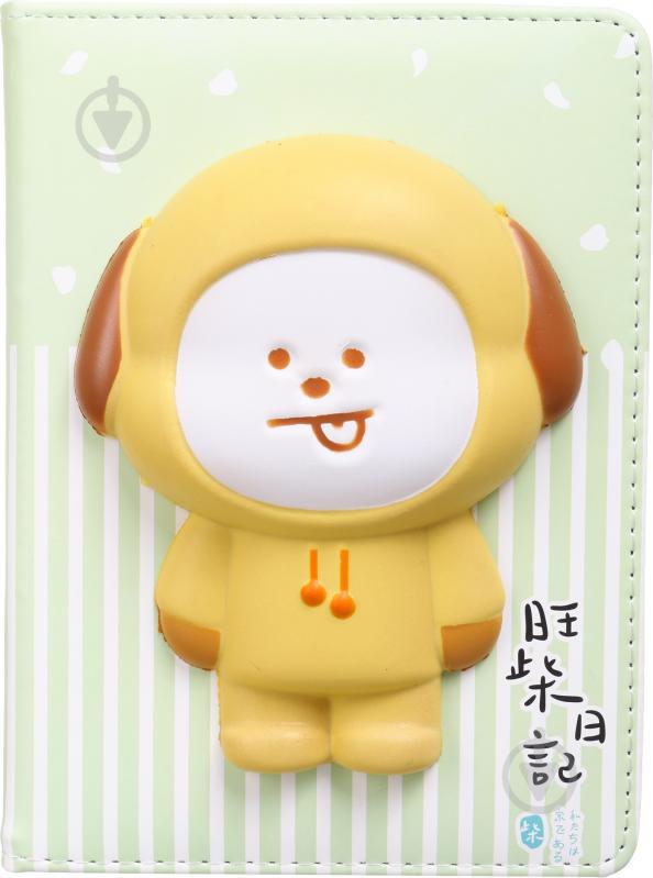 Блокнот подарочный Щенок зеленый - фото 1