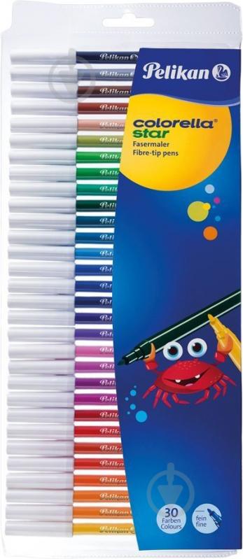 Фломастеры Colorella Star Fine 30 цветов Pelikan - фото 1