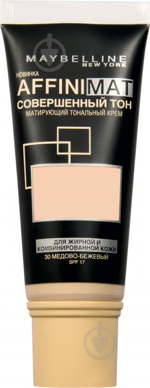 Тональный крем Maybelline New York Affinimat №16 розово-ванильный 30 мл - фото 1