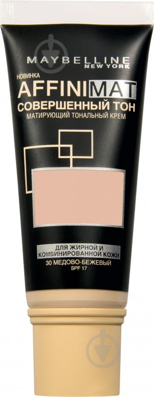 Тональный крем Maybelline New York Affinimat №17 розово-бежевый 30 мл - фото 1