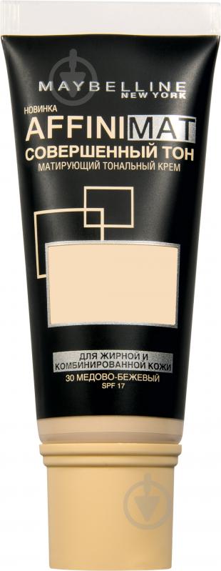 Тональный крем Maybelline New York Affinimat №30 песочно-бежевый 30 мл - фото 1