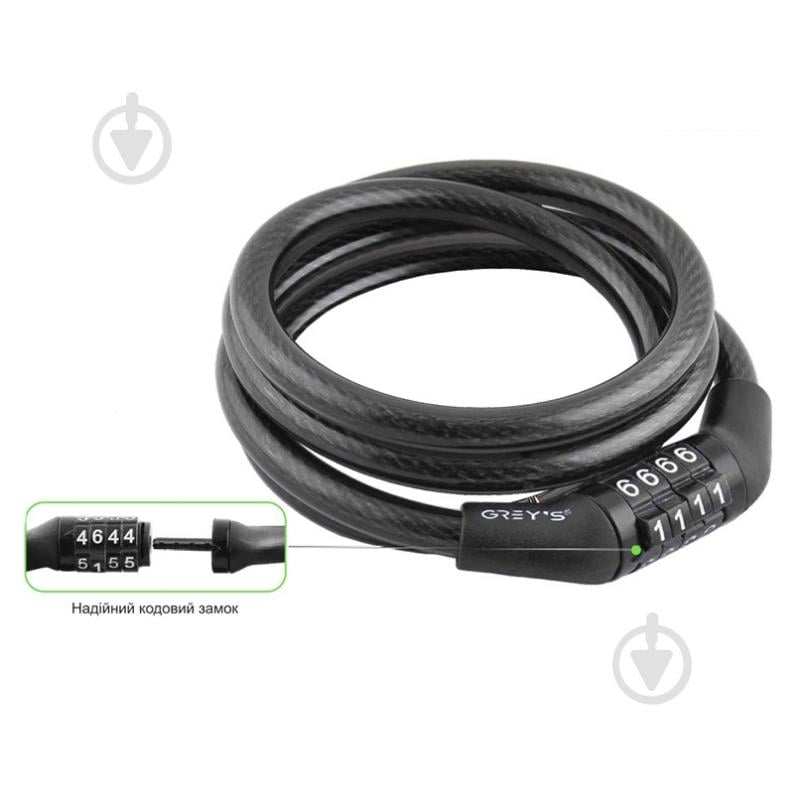 Замок велосипедный GR30810 8х1000 мм - фото 2