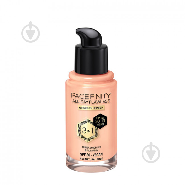 Тональная основа Max Factor Facefinity All Day Flawless 3-in-1 (050) Natural Rose 30 мл - фото 2