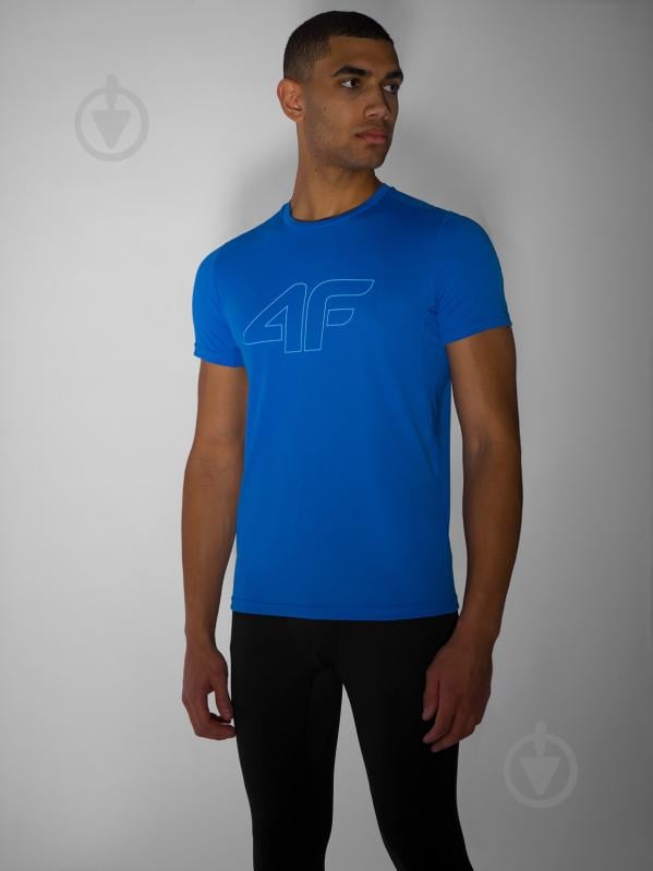 Футболка 4F TSHIRT FNK M384 4FSS23TFTSM384-33S р.M голубой - фото 6