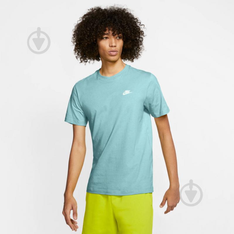 Футболка Nike M NSW CLUB TEE AR4997-382 р.M мятный - фото 2