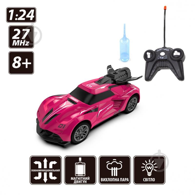 Автомобіль на р/к Sulong Toys Spray Car Sport рожевий 1:24 SL-354RHP - фото 4