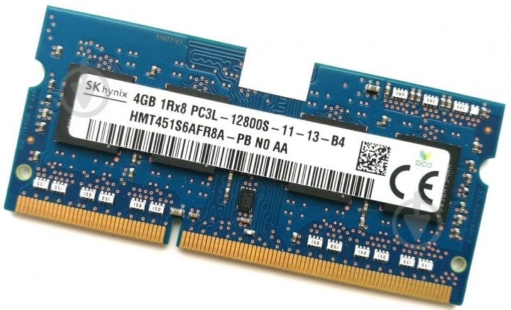 Оперативная память Hynix DDR3 SDRAM 4 GB (1x4GB) 1600 MHz (HMT451S6АFR8A-PB) - фото 1