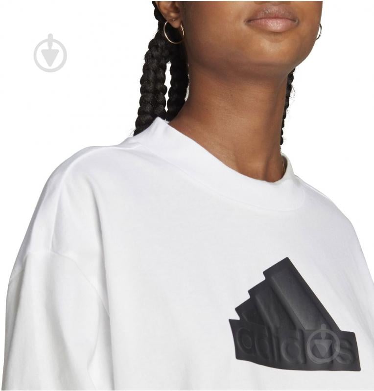 Футболка Adidas Future Icons Badge of Sport Boyfriend Tee HR6098 р.S white - фото 4