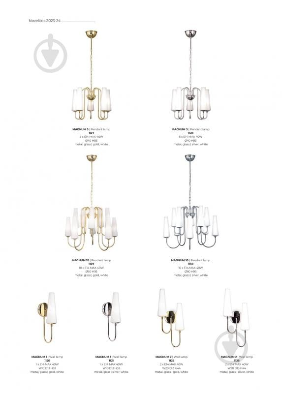 ВИТРИНА! Бра Zuma Line 2x40 Вт E14 хром 1126 - фото 2