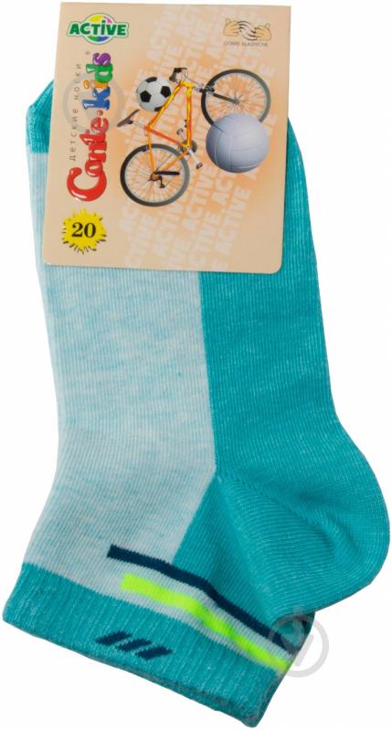 Шкарпетки дитячі для хлопчиків Conte-Kids ACTIVE 137 р.20 р.20 бірюзовий - фото 1 Шкарпетки дитячі для хлопчиків Conte-Kids ACTIVE 137 р.20 р.20 бірюзовий - фото 1
