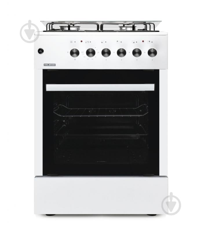 Плита комбинированная Milano ML60 Е40 біла - фото 1