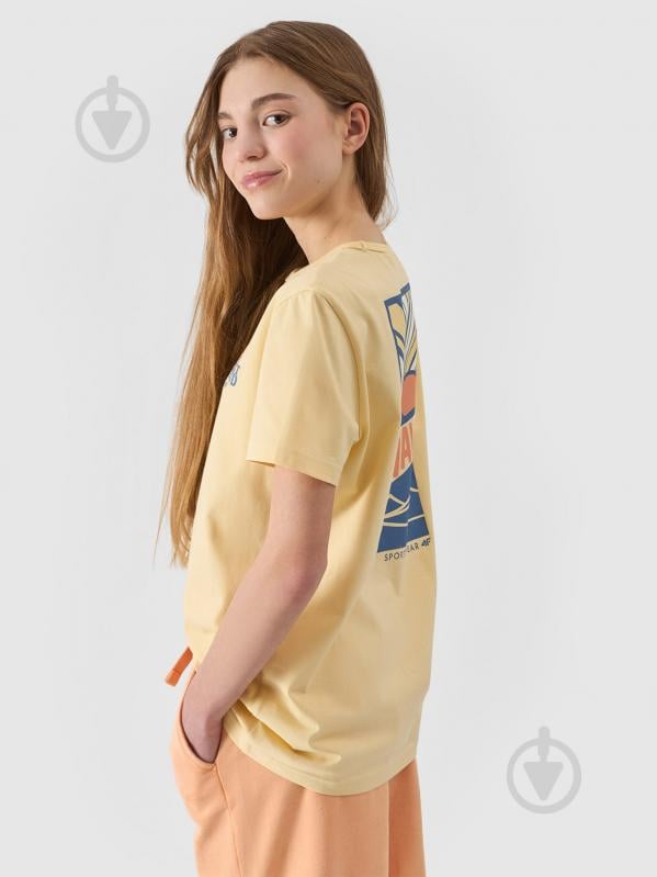 Футболка 4F TSHIRT M1136 4FJWSS24TTSHM1136-73S р.152 блакитний - фото 2