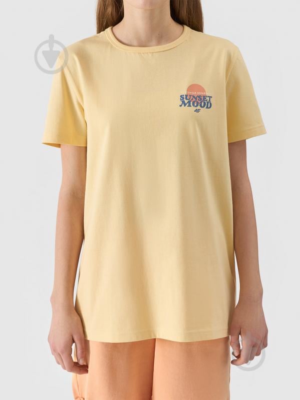 Футболка 4F TSHIRT M1136 4FJWSS24TTSHM1136-73S р.152 блакитний - фото 5