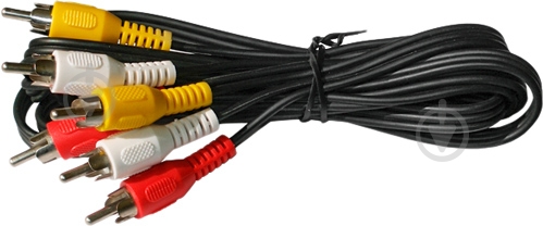 Кабель Philips 3xRCA – 3xRCA 1.5 м черный (SWV2532W/10) - фото 1