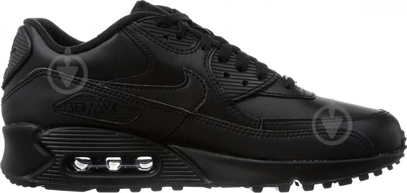 Кросівки чоловічі зимові Nike AIR MAX 90 LEATHER 302519-001 р.44,5 чорні - фото 3