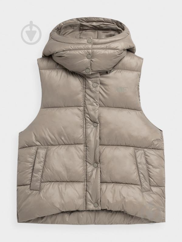 Жилет 4F DOWN JACKET F062 4FAW22TDJAF062-83S р.XL бежевый - фото 1