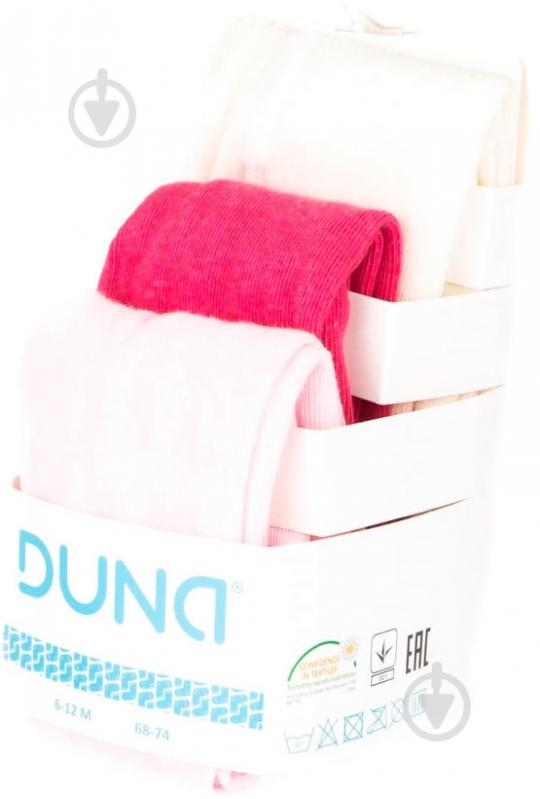 Набор колготок для девочек Duna 64 р.68 белый/розовый/малиновый - фото 2 Набор колготок для девочек Duna 64 р.68 белый/розовый/малиновый - фото 2