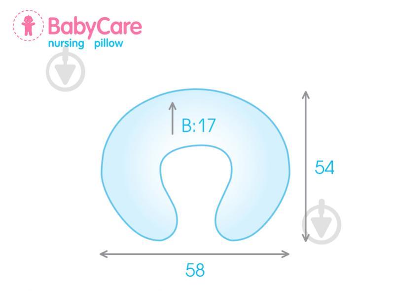 Подушка для годування Sonex BabyCare 58x54х17 см зелений - фото 4