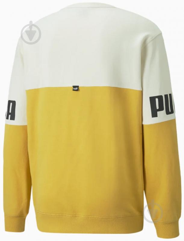 Свитшот Puma POWER COLORBLOCK CREW 84800831 р. XL желтый - фото 5