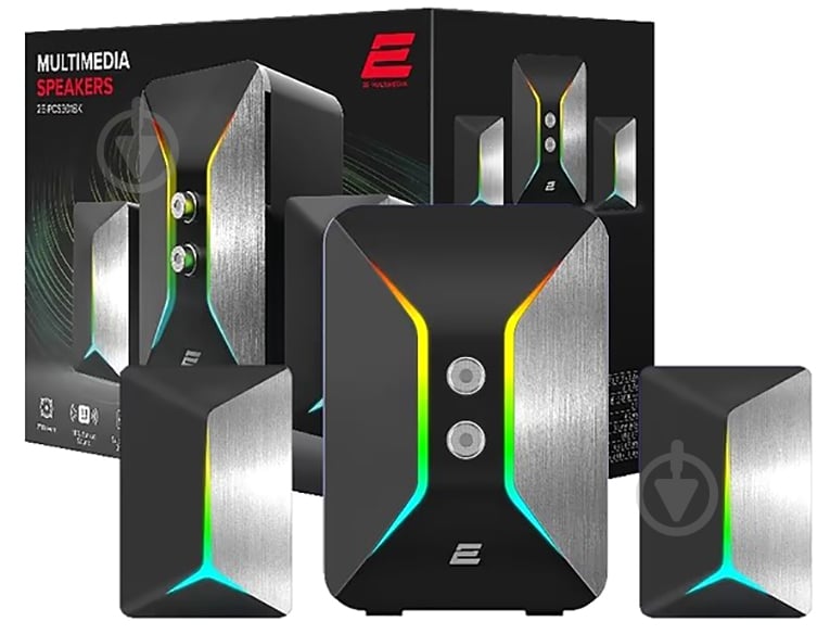 Акустична система 2E PCS301 RGB 2.1 black - фото 1