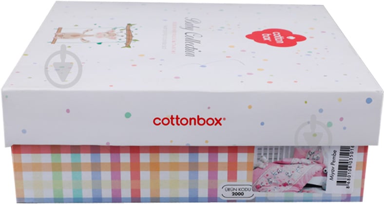 Комплект постельного белья Cotton box розовый с принтом Miyav - фото 2