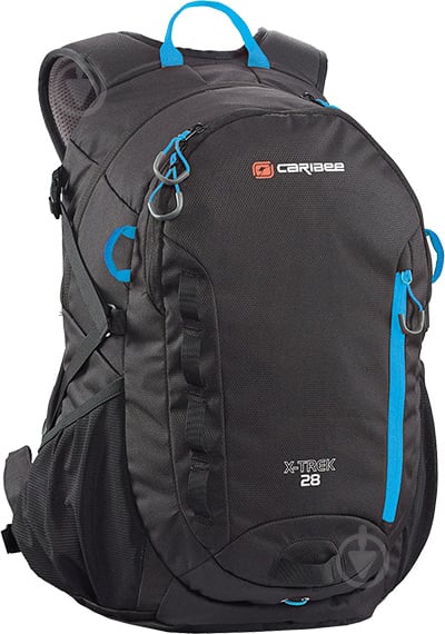 Рюкзак Caribee X-Trek 28 6382 28 л Black/Ice Blue - фото 1