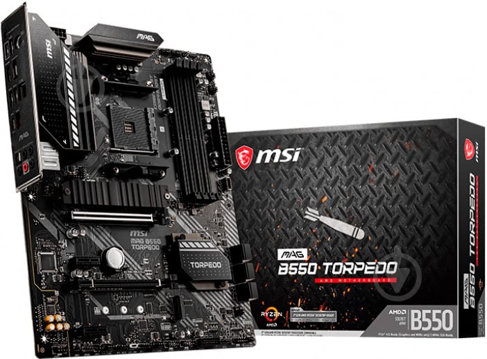 Материнська плата MSI MAG B550 TORPEDO (Socket AM4, AMD B550, ATX) - фото 1