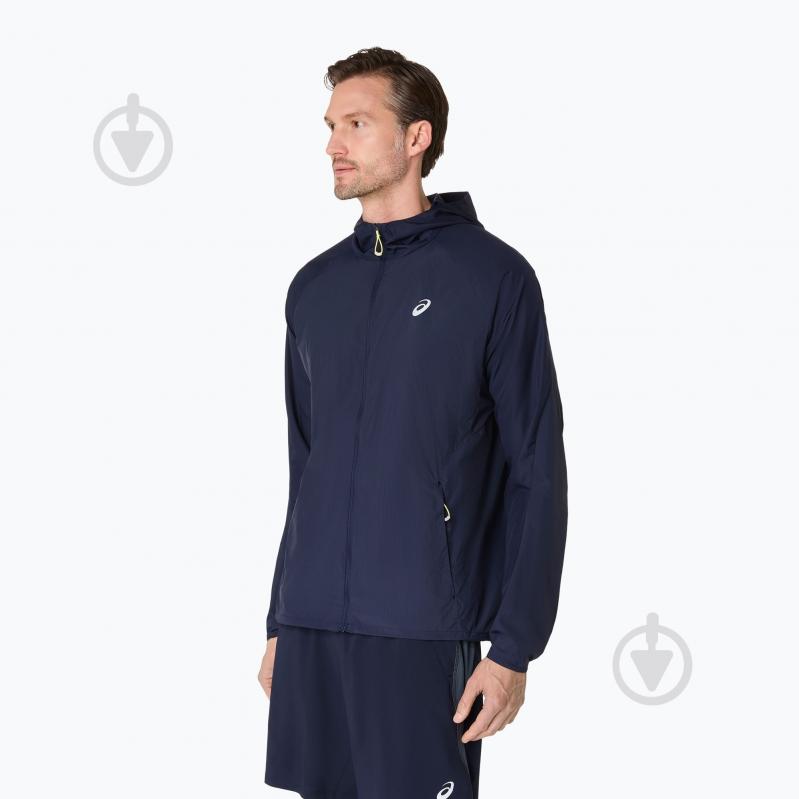 Куртка мужская Asics Road Packable Jacket midnight 2011D084-401 р.L синий - фото 9