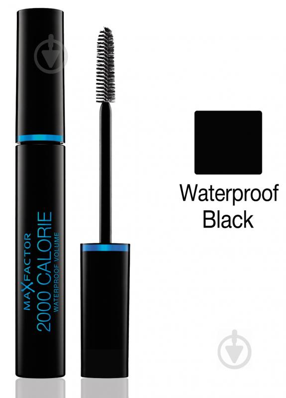 Тушь для ресниц Max Factor 2000 CALORIE MASCARA WATERPROOF водостойкая объемная № 01 BLACK Черный 10 мл - фото 2