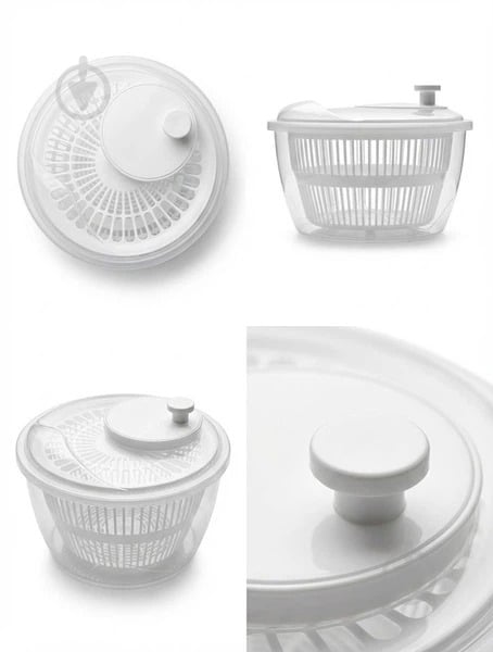 Сушарка для зелені Violet House White 4.5 л (0890 WHITE) - фото 8 Сушарка для зелені Violet House White 4.5 л (0890 WHITE) - фото 8