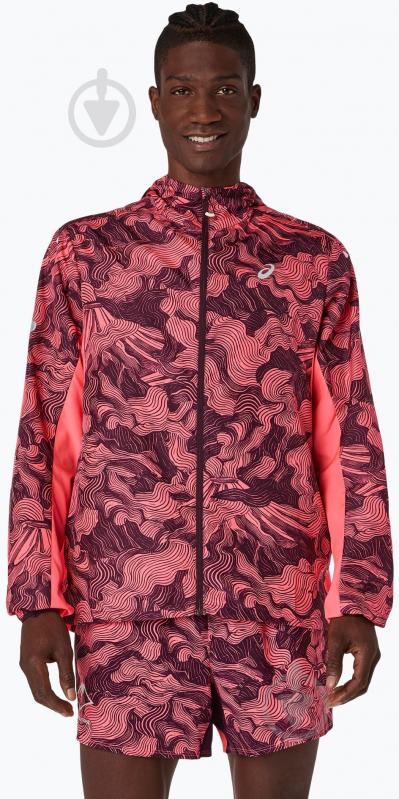 Куртка мужская Asics Fujitrail Packable Jacket 2011D524-700 р.M розовый - фото 2