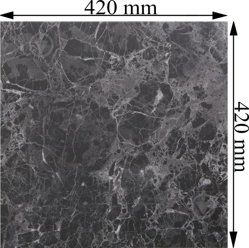 Плитка Opoczno Сефора чорна 42x42 - фото 4